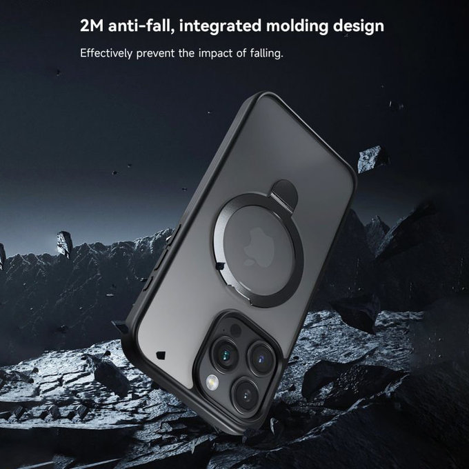 Husă Delight cu MagSafe pentru iPhone 15 Pro Max, negru, Devia