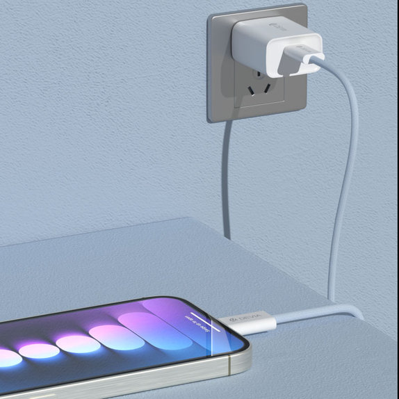 Cablu USB-C / USB-C Smart, PD 60W, 1m, alb, Devia
