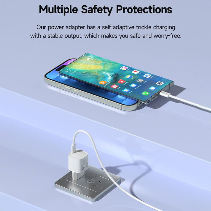 Adaptor de încărcare Mini USB-C, PD 30W, alb, Devia