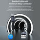 Cablu USB / USB-C Gracious, 2.1A, 2m, negru, Devia