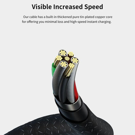 Cablu Lightning / USB Gracious, 2,4A, 2m, negru, Devia