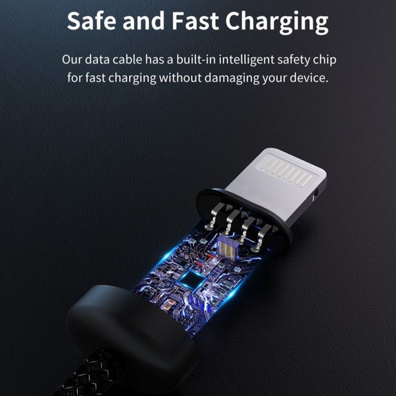 Cablu Lightning / USB Gracious, 2,4A, 2m, negru, Devia
