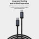 Cablu USB-C / USB-C Gracious, PD 60W, 2m, negru, Devia