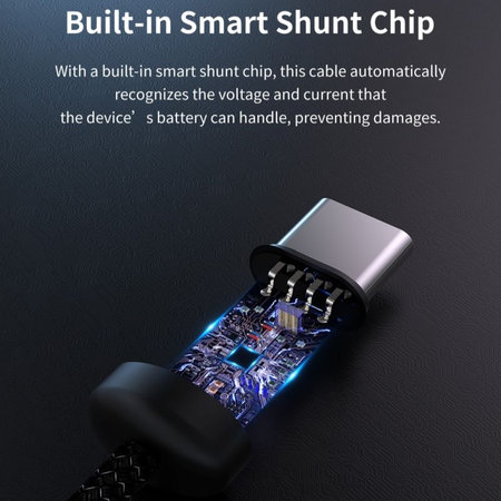 Cablu USB-C / USB-C Gracious, PD 60W, 2m, negru, Devia