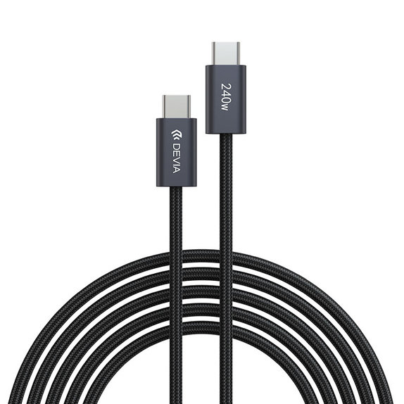 Cablu USB-C / USB-C Extreme Speed, PD 240W, 2m, negru, Devia