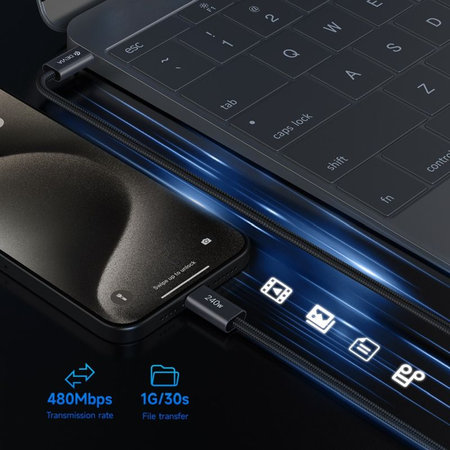 Cablu USB-C / USB-C Extreme Speed, PD 240W, 2m, negru, Devia