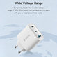 Adaptor de încărcare Extreme Speed, 2x USB-C + USB-A, PD 65W, alb, Devia