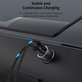 Încărcător auto Extreme Speed USB-C + USB-A, PD 30W, QC 3.0 18W, gri, Devia