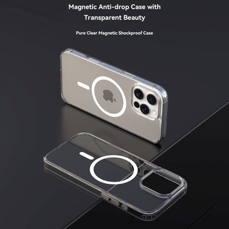 Husă Clear cu MagSafe pentru iPhone 16, transparentă, Devia
