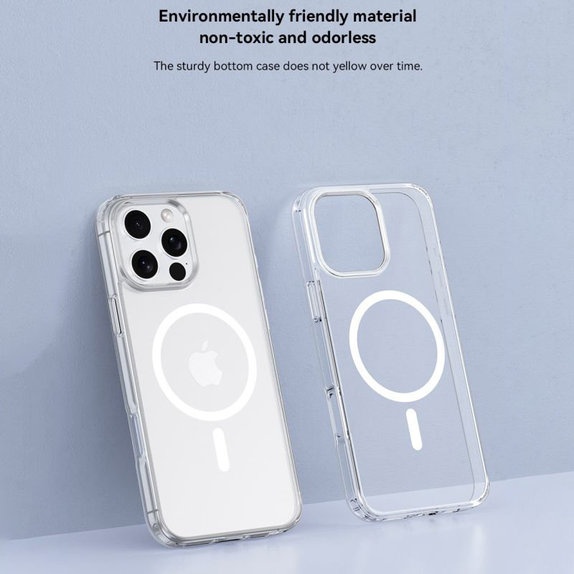 Husă Clear cu MagSafe pentru iPhone 16, transparentă, Devia