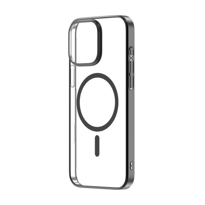 Husă Glimmer cu MagSafe pentru iPhone 16 Pro, negru, Devia