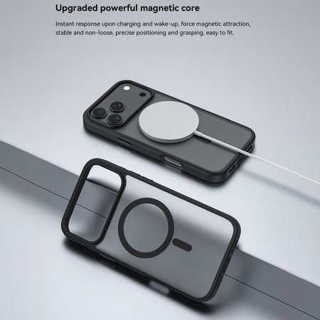 Husă Pino cu MagSafe pentru iPhone 17 Pro Max, negru, Devia