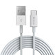 Cablu USB / USB-C Smart, 2.1A, 1m, alb, Devia