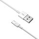 Cablu USB / USB-C Smart, 2.1A, 1m, alb, Devia