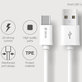 Cablu USB / USB-C Smart, 2.1A, 1m, alb, Devia