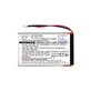 Baterie pentru Garmin Nüvi 1300, 1350, 1370, 1390, 1490, 1250mAh, Li-Pol, 3.7V, 361-00019-16, HQ