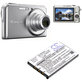 Baterie pentru Casio Exilim Card Ex-S880, 650mAh, Li-Ion, 3.7V, NP-20, HQ
