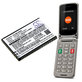 Baterie pentru Saiet Lumina, Ready, Single, Brondi Amico Favoloso, Gigaset GI390, 590, 800mAh, Li-Ion, 3.7V, V30145-K1310-X470, HQ