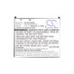 Baterie pentru HP Compaq iPAQ rx3000, rx3115, rx3700, hx2110, hx2790, 1400mAh, Li-Ion, 3.7V, HSTNH-M03B-SS, HQ