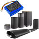 Baterie pentru Philips Fidelio B5/12, Fidelio HTL9100, Fidelio HTL9300, 2500mAh, Li-Pol, 7.4V, 104050-2S, HQ