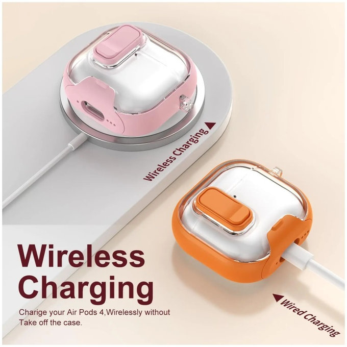 Silicon Caz cu suport telefon si carabina pentru AirPods Pro 3, Black