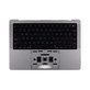 Ramă superioară tastatură pentru MacBook Pro 14", A2918 (2023), cu tastatură US și baterie, Space Black, 661-37958, Genuine Apple