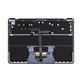 Ramă superioară tastatură pentru MacBook Air 13", A3113 (2024), cu tastatură US și baterie, Midnight, 661-40230, Genuine Apple