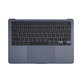 Ramă superioară tastatură pentru MacBook Air 13", A3113 (2024), cu tastatură US și baterie, Midnight, 661-40230, Genuine Apple