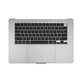 Ramă superioară tastatură pentru MacBook Air 15", A3114 (2024), cu tastatură US și baterie, Space Gray, 661-40266, Genuine Apple