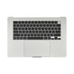 Ramă superioară tastatură pentru MacBook Air 15", A3114 (2024), cu tastatură US și baterie, Silver, 661-40267, Genuine Apple