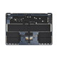 Ramă superioară tastatură pentru MacBook Air 15", A3114 (2024), cu tastatură US și baterie, Midnight, 661-40269, Genuine Apple