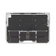 Ramă superioară tastatură pentru MacBook Pro 14", A3185 (2024), cu tastatură US și baterie, Silver, 661-50211, Genuine Apple