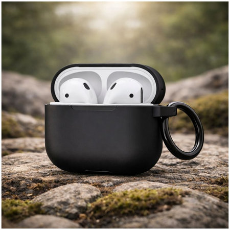 Silicon Caz pentru AirPods Pro 2, negru