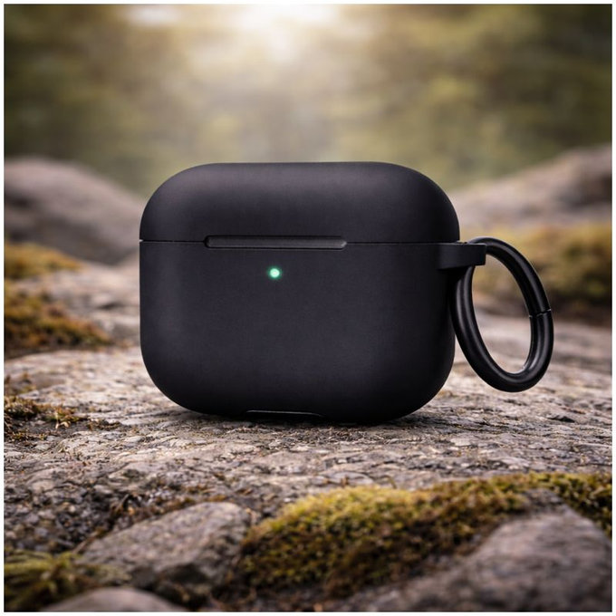 Silicon Caz pentru AirPods 4, negru