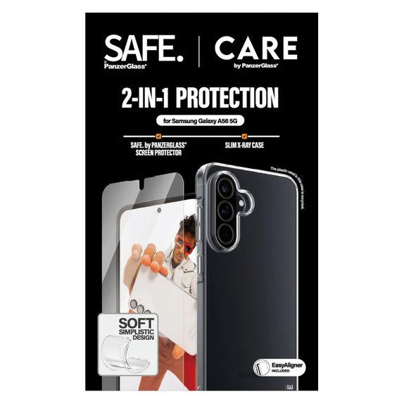 Bundle 2 în 1 cu aplicator pentru Samsung Galaxy A56 5G, PanzerGlass
