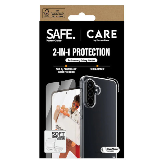 Bundle 2 în 1 cu aplicator pentru Samsung Galaxy A56 5G, PanzerGlass