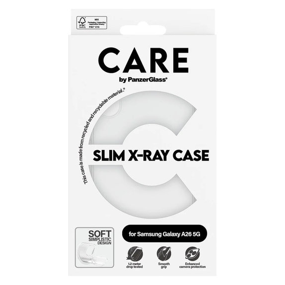 Caz X-Ray pentru Samsung Galaxy A26 5G, Transparent, PanzerGlass