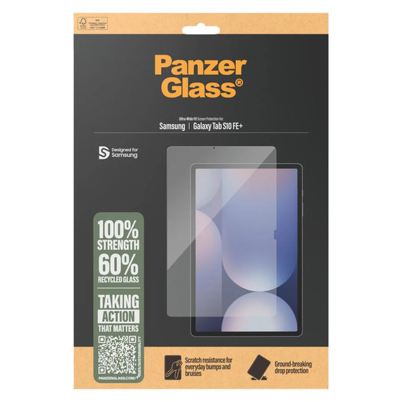 Sticlă securizată UWF pentru Samsung Galaxy Tab S10 FE+, Transparent, PanzerGlass