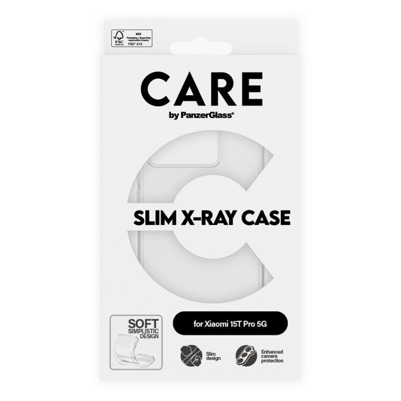 Caz X-Ray pentru Xiaomi 15T Pro 5G, transparent, CARE
