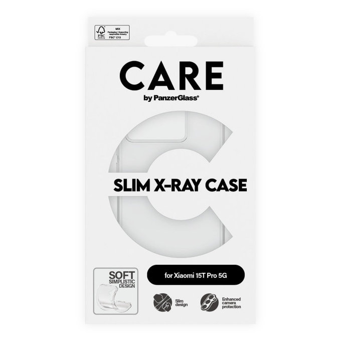 Caz X-Ray pentru Xiaomi 15T Pro 5G, transparent, CARE