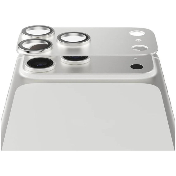 Protecție lentilă Fender pentru iPhone 17 Pro, Argintiu, PanzerGlass