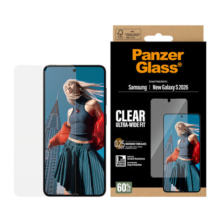 PanzerGlass - Sticlă securizată UWF cu aplicator pentru Samsung Galaxy S26, transparentă