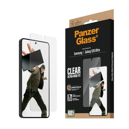 PanzerGlass - Sticlă securizată UWF cu aplicator pentru Samsung Galaxy S26 Ultra, transparentă