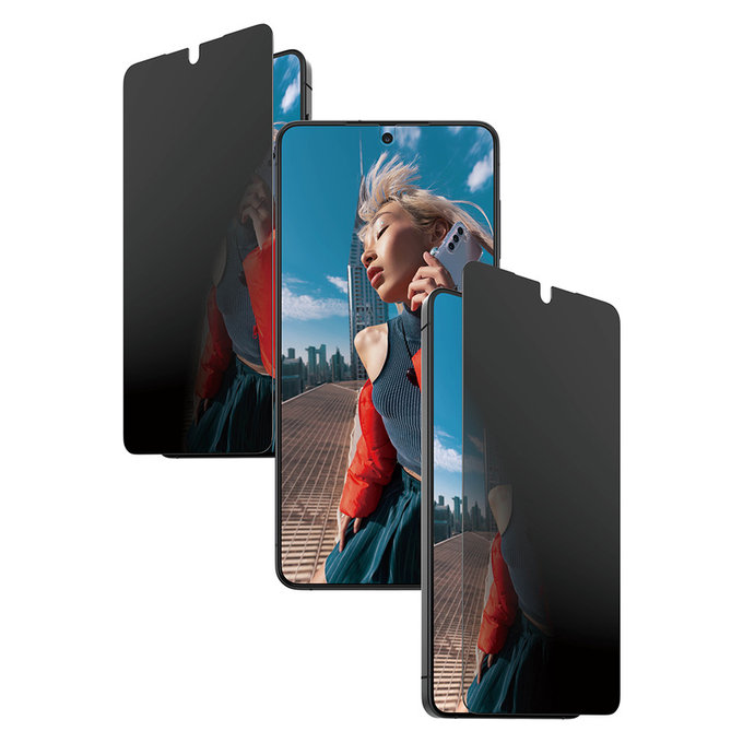 Sticlă securizată UWF 2-Way Privacy cu aplicator pentru Samsung Galaxy S26+, Transparent, PanzerGlass