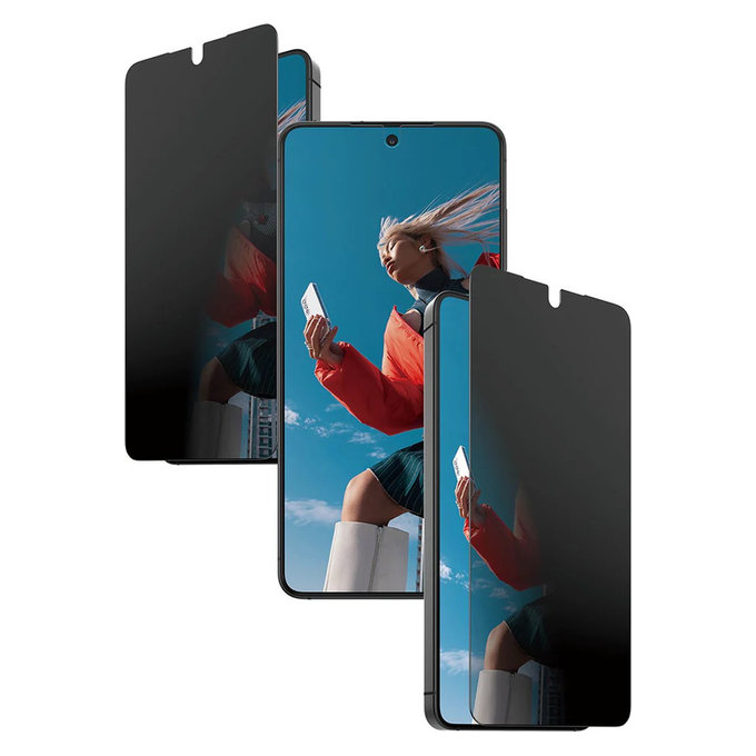 Sticlă securizată UWF 2-Way Privacy cu FASTFIT In-A-Box pentru Samsung Galaxy S26, Transparent, PanzerGlass