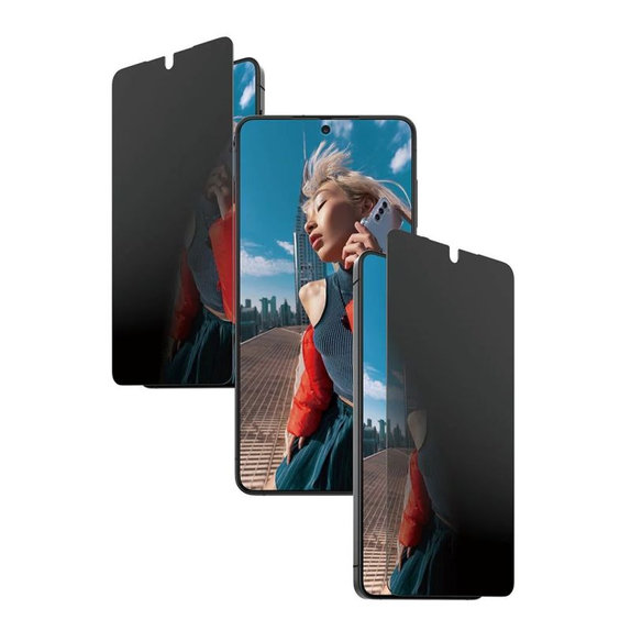 PanzerGlass - Sticlă securizată UWF 2-Way Privacy cu FASTFIT In-A-Box pentru Samsung Galaxy S26+, transparentă