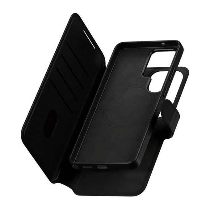 Caz Wallet Tango Two-In-One cu QI pentru Samsung S26 Ultra, negru, CARE