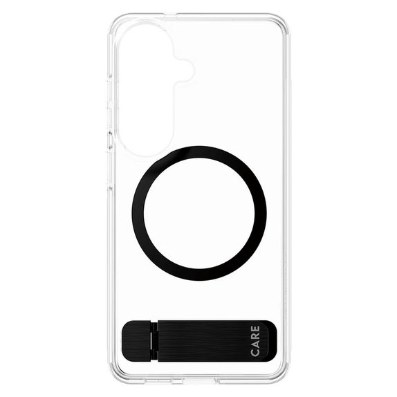 Caz Kickstand cu QI negru pentru Samsung Galaxy S26, Transparent, PanzerGlass