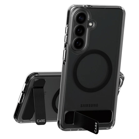Caz Kickstand cu QI negru pentru Samsung Galaxy S26+, Negru, PanzerGlass