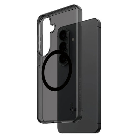 Caz Smokey cu QI negru pentru Samsung Galaxy S26, Negru, PanzerGlass